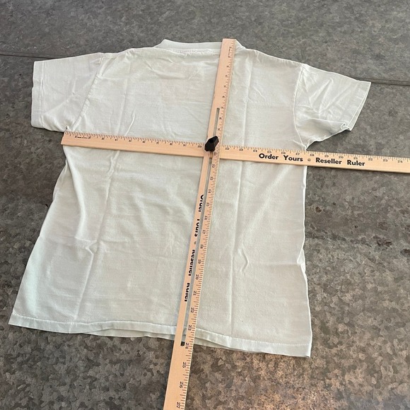 Vintage Sumo Wrestler Cats Single Stitch Tee Shirt Womens Small Blue Funny 80s - Picture 11 of 13